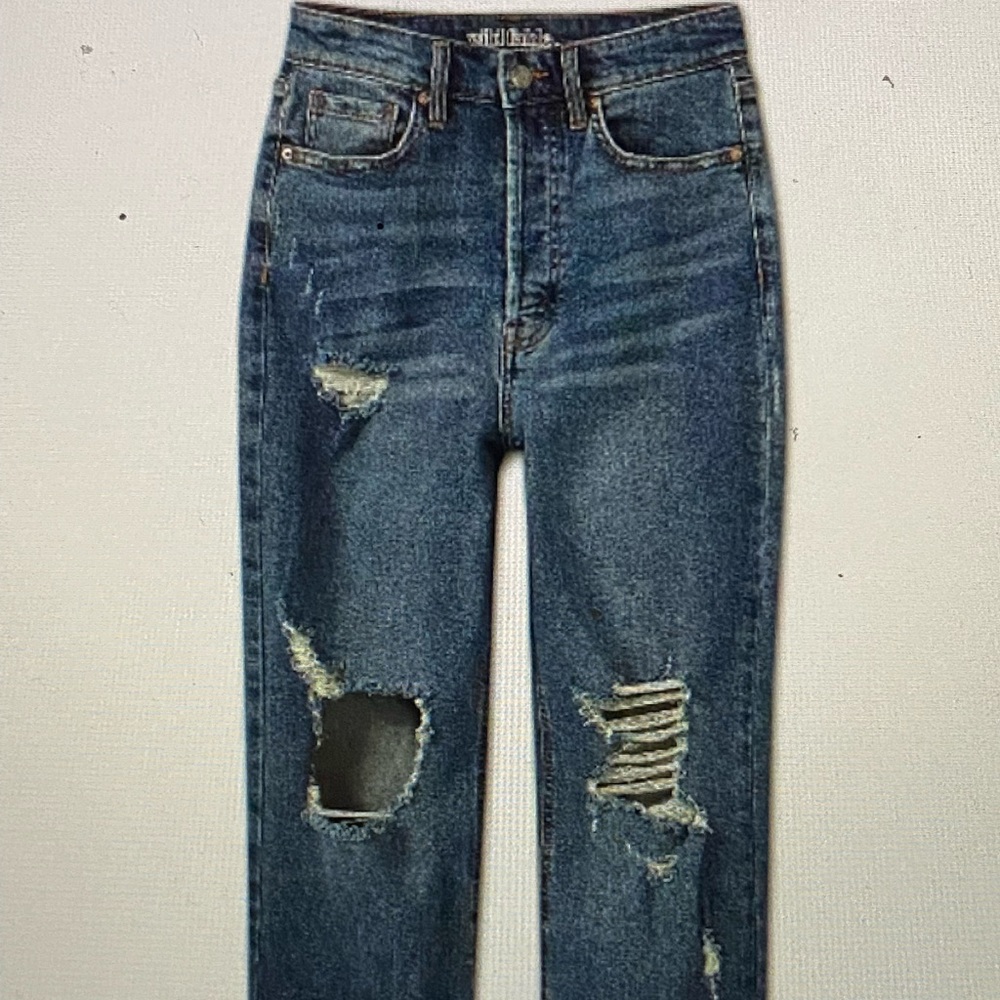 ripped mom jeans